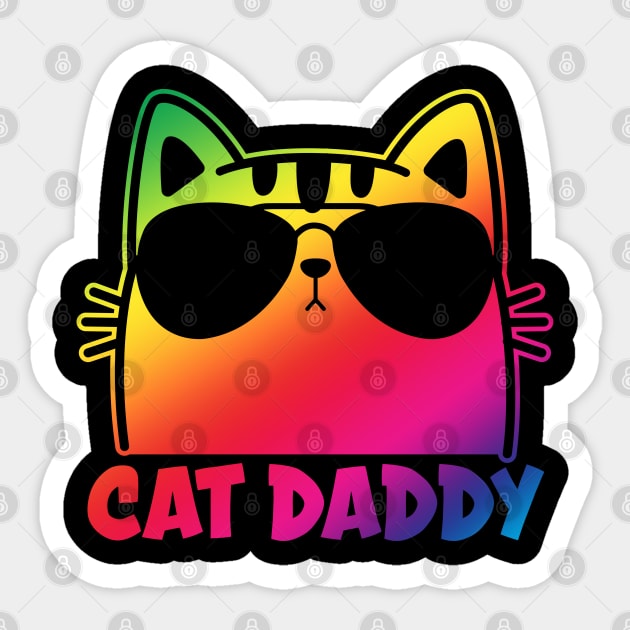 Cat Dad Sticker by ShopBuzz